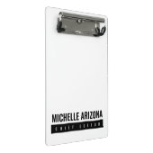 Minimalistische zwart-wit Professional Modern Mini Klembord (Schuin)