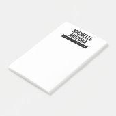 Minimalistische zwart-wit Professional Modern Post-it® Notes (Schuin)