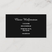 Minimalistische Zwart-Wit Professionele Loyaltykaa Klantenkaartje (Achterkant)