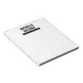 Minimalistische Zwart & Wit Professionele Modern Notitieblok (Schuin)