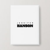 Minimalistische zwart-wit professionele moderne na button (Voorkant)