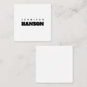 Minimalistische zwart-wit professionele moderne na informatiekaartje (Voorkant / Achterkant)