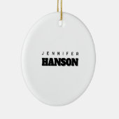 Minimalistische zwart-wit professionele moderne na keramisch ornament (Rechts)