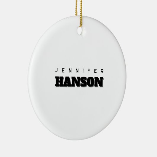 Minimalistische zwart-wit professionele moderne na keramisch ornament (Rechts)