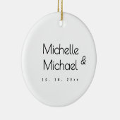 Minimalistische zwart-wit professionele moderne na keramisch ornament (Rechts)