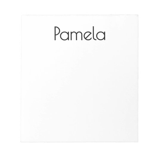 Minimalistische zwart-wit professionele moderne na notitieblok (Voorkant)