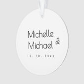 Minimalistische zwart-wit professionele moderne na ornament (voorkant)