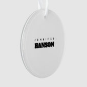 Minimalistische zwart-wit professionele moderne na ornament (voorkant)
