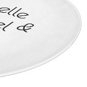 Minimalistische zwart-wit professionele moderne na snijplank (Hoek)