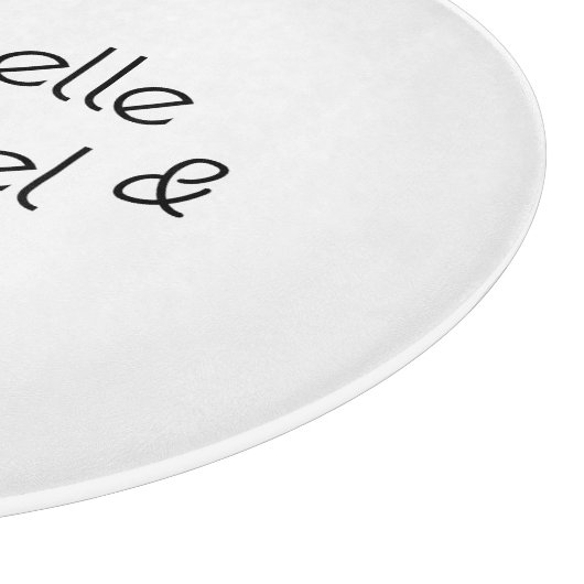 Minimalistische zwart-wit professionele moderne na snijplank (Hoek)