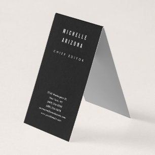 Minimalistische Zwart & Wit Professionele Moderne Visitekaartje