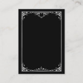 Minimalistische zwart-wit QR code bruiloft Informatiekaartje (Achterkant)