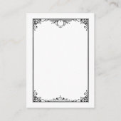 Minimalistische zwart-wit QR code bruiloft Informatiekaartje (Achterkant)