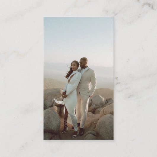 Minimalistische zwart-wit QR-code moderne bruiloft Informatiekaartje (Achterkant)