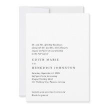 Minimalistische zwart-wit QR-code moderne bruiloft