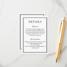 Minimalistische zwart-wit QR-code Trouwinformatie