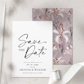 Minimalistische zwart-wit Save the Date Kaart