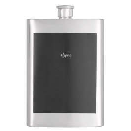 Minimalistische zwart-wit script chic flacon