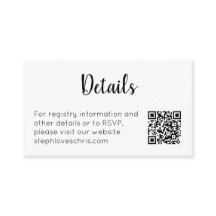 Minimalistische zwart-wit website QR-code