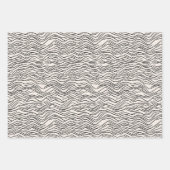 Minimalistische zwart-witlijn kunst inpakpapier vel (Voorkant)