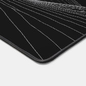 Minimalistische zwart-witportaalkunst bureaumat (Hoek)