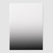 Minimalistische zwart-witte gradiëntoverlay vellum uitnodigingen (Voorkant)