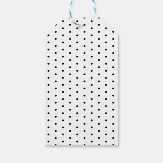 Minimalistische zwart-witte kerstboom cadeaulabel (Achterkant)