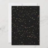 Minimalistische Zwart-Witte Kerstboom Feest Kaart (Achterkant)