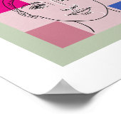 Minimalistische zwart-witte muurkunst met trendy k poster (Hoek)