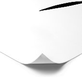 Minimalistische zwart-witte zonnebloem poster (Hoek)