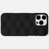 Minimalistische Zwarte 3D Golven Patroon iPhone 16 Case-Mate iPhone Case (Achterkant (horizontaal))