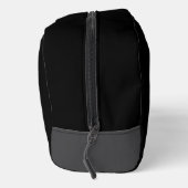 Minimalistische zwarte aangepaste naam toilettasje (Rechts)