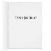 Minimalistische zwarte auto Wenskaart (Binnen (Rechts))