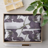 Minimalistische zwarte bloemen tissuepapier (Geschenk)