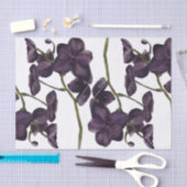 Minimalistische zwarte bloemen tissuepapier (Craft)