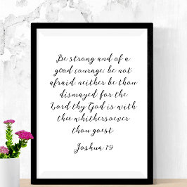 Minimalistische Zwarte Christelijke Quote Poster