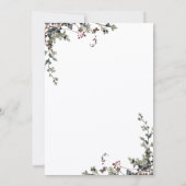 Minimalistische Zwarte Deck The Halls Bruidsdouche Kaart (Achterkant)