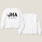 MINIMALISTISCHE ZWARTE DRIE LETTER MONOGRAM NAAM W (Voorkant /achterkant)