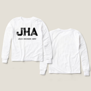 MINIMALISTISCHE ZWARTE DRIE LETTER MONOGRAM NAAM W