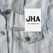 MINIMALISTISCHE ZWARTE DRIE LETTER MONOGRAM NAAM W BUTTON (Insitu)