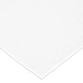 MINIMALISTISCHE ZWARTE DRIELETTERIGE MONOGRAM NAAM TAFELKLEED (Gekanteld)