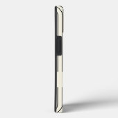 Minimalistische zwarte dunne strepen gepersonalise Case-Mate iPhone case (Achterkant / Rechts)
