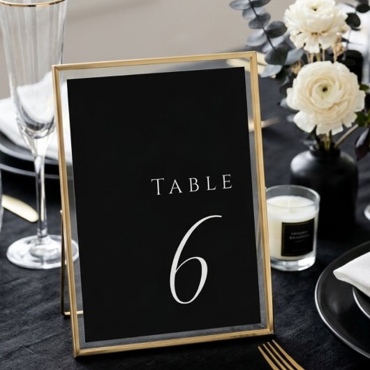 Minimalistische Zwarte Elegante Moderne Trouwdag Kaart