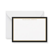 Minimalistische Zwarte en Gouden Monogram