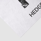 MINIMALISTISCHE ZWARTE EN LETTER MONOGRAM NAAM WIT TISSUEPAPIER (Detail)