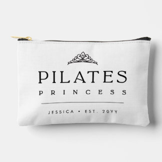 Minimalistische Zwarte en Witte Eenvoudige Pilates Etui