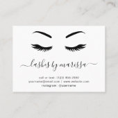 Minimalistische zwarte en witte, eenvoudige streep visitekaartje (Achterkant)