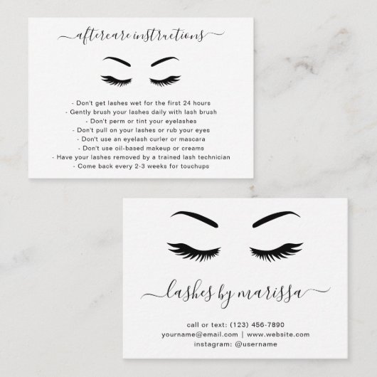 Minimalistische zwarte en witte, eenvoudige streep visitekaartje (Voorkant / Achterkant)