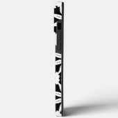 Minimalistische Zwarte en Witte Geometrische Case-Mate iPhone Case (Achterkant / Links)