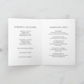 Minimalistische Zwarte en Witte Moderne Trouwdag (Binnen)